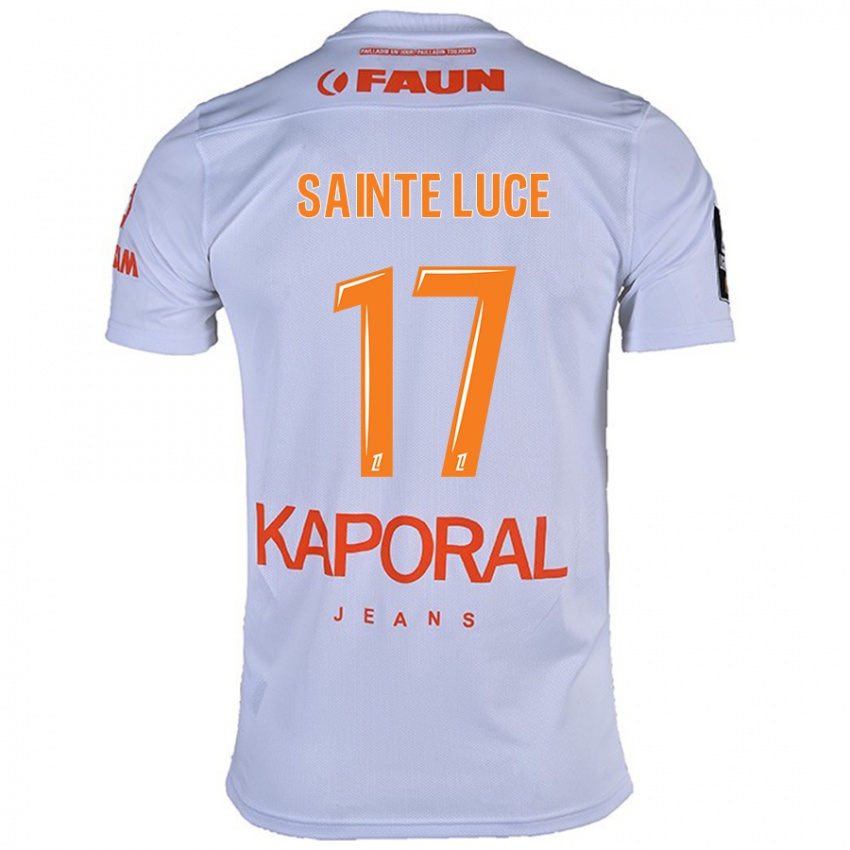 Mujer Camiseta Théo Sainte-Luce #17 Blanco 2ª Equipación 2024/25 La Camisa Chile