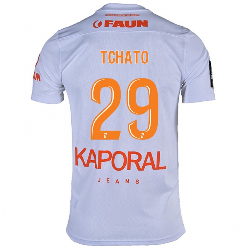 Mujer Camiseta Enzo Tchato #29 Blanco 2ª Equipación 2024/25 La Camisa Chile