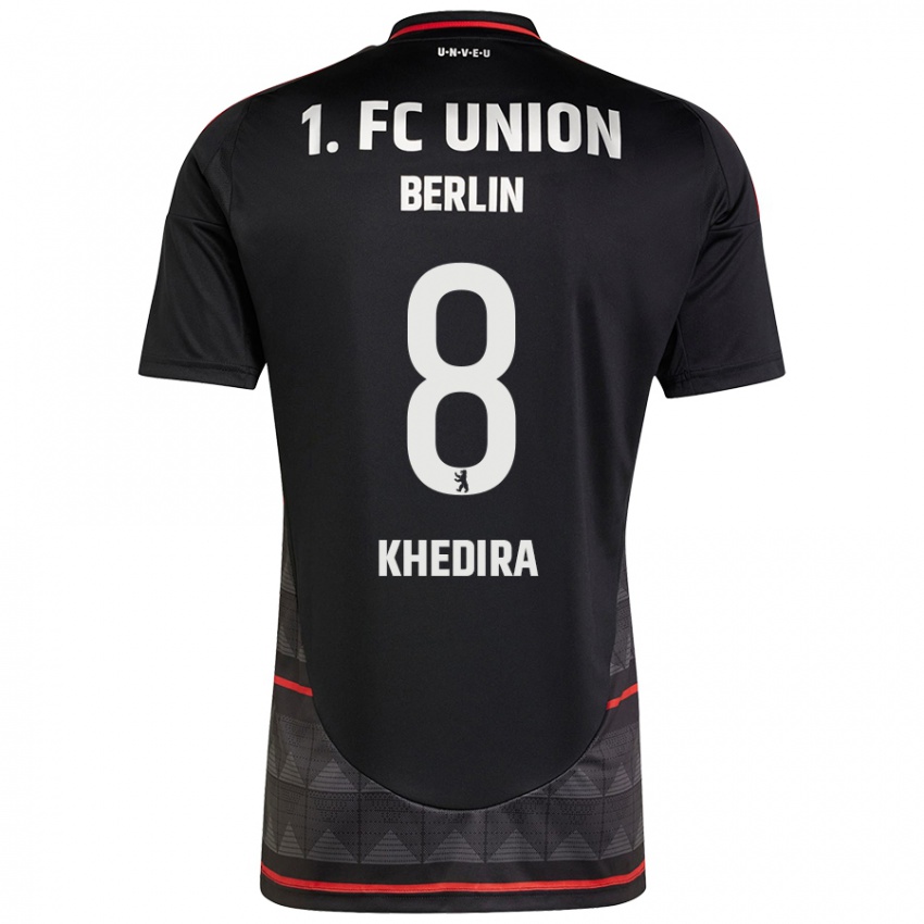 Mujer Camiseta Rani Khedira #8 Negro 2ª Equipación 2024/25 La Camisa Chile