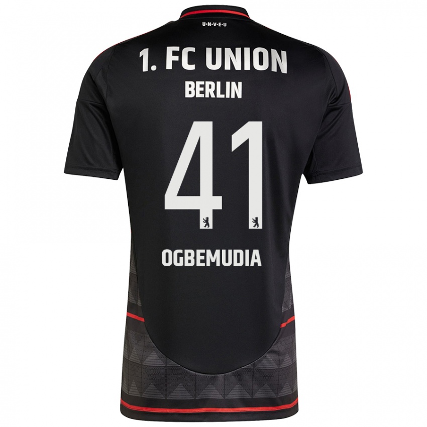 Mujer Camiseta Oluwaseun Ogbemudia #41 Negro 2ª Equipación 2024/25 La Camisa Chile