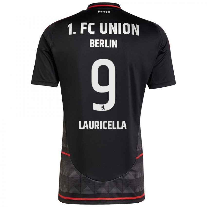 Mujer Camiseta Guiseppe Lauricella #9 Negro 2ª Equipación 2024/25 La Camisa Chile