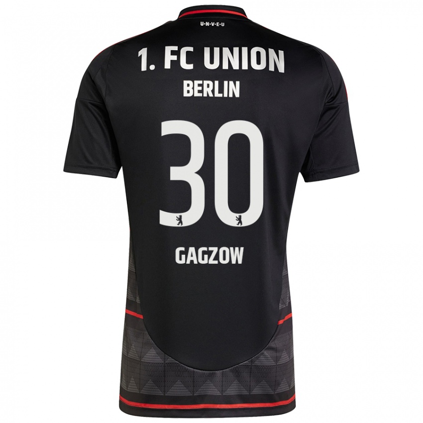 Mujer Camiseta Fritz Gagzow #30 Negro 2ª Equipación 2024/25 La Camisa Chile