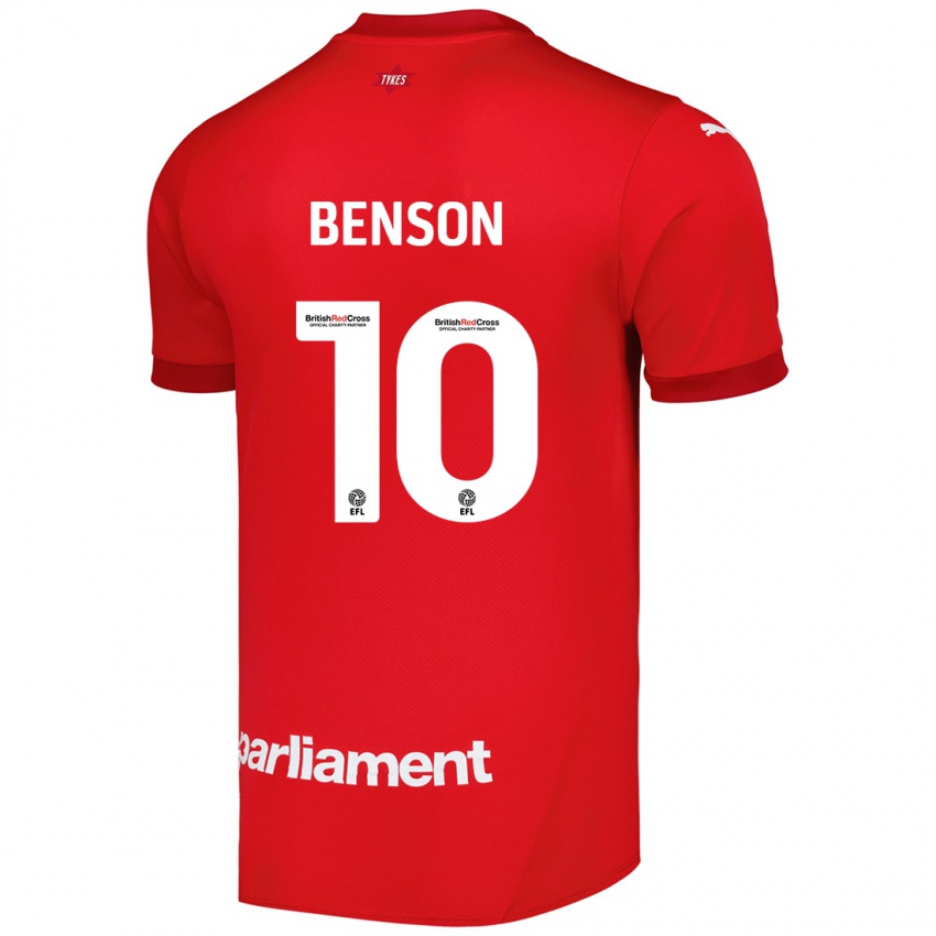 Niño Camiseta Josh Benson #10 Rojo 1ª Equipación 2024/25 La Camisa Chile