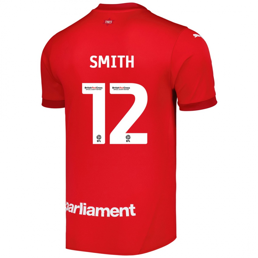 Niño Camiseta Jackson Smith #12 Rojo 1ª Equipación 2024/25 La Camisa Chile