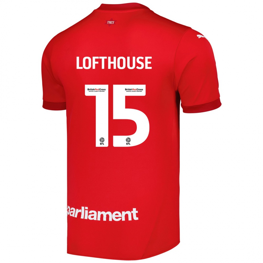 Niño Camiseta Kyran Lofthouse #15 Rojo 1ª Equipación 2024/25 La Camisa Chile