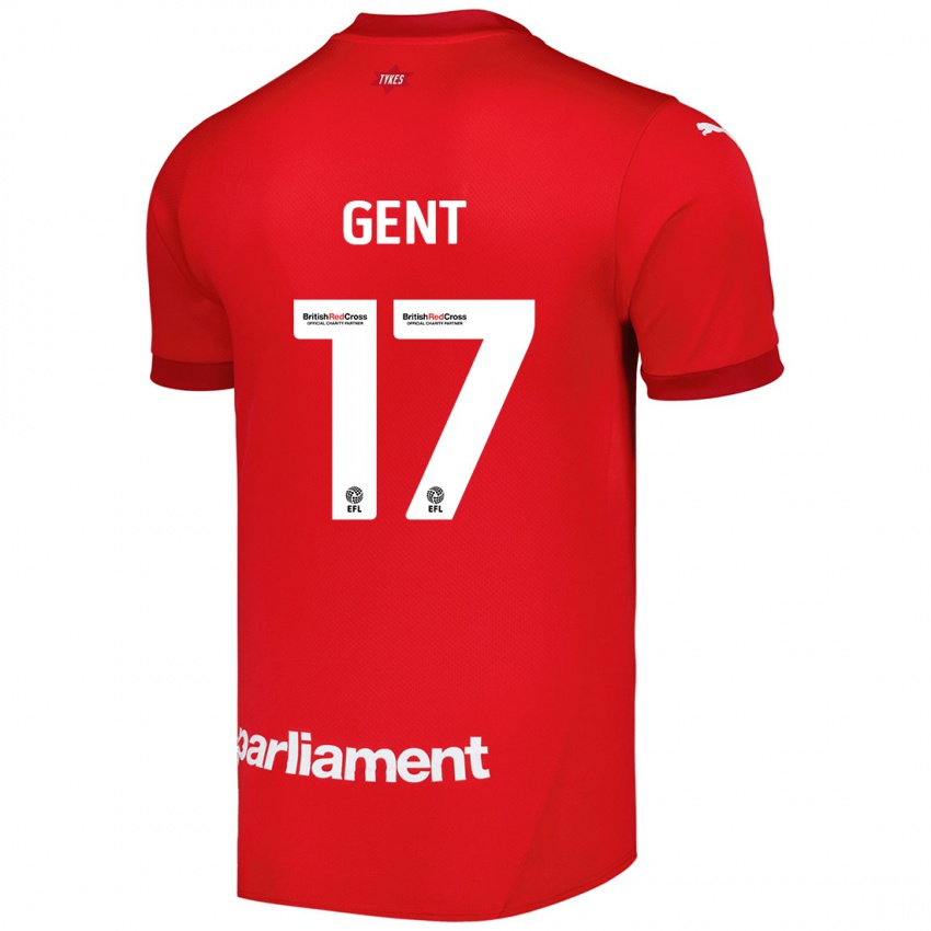 Niño Camiseta Georgie Gent #17 Rojo 1ª Equipación 2024/25 La Camisa Chile