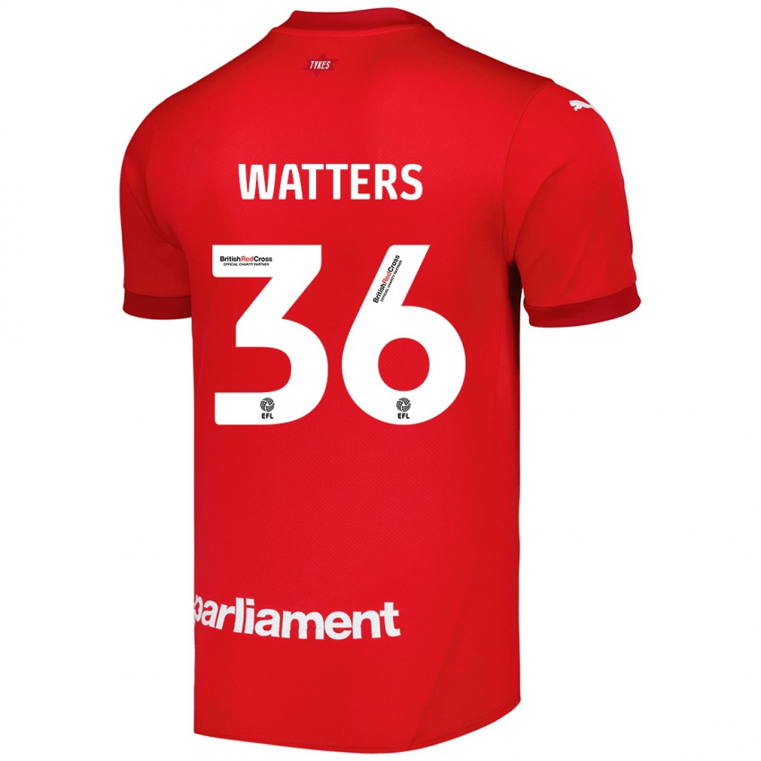 Niño Camiseta Max Watters #36 Rojo 1ª Equipación 2024/25 La Camisa Chile