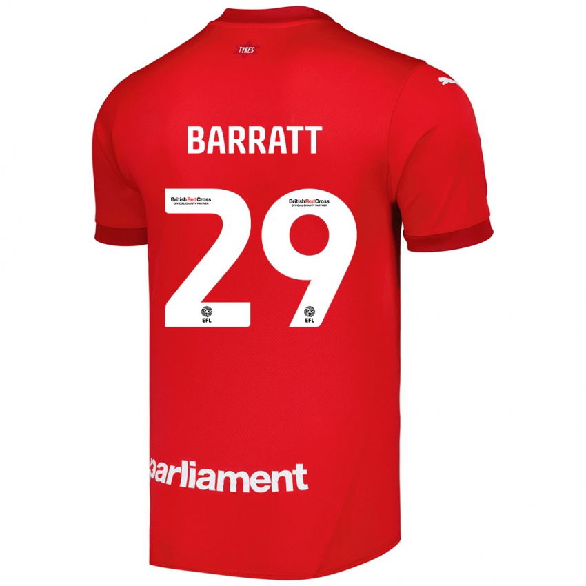 Niño Camiseta Connor Barratt #29 Rojo 1ª Equipación 2024/25 La Camisa Chile