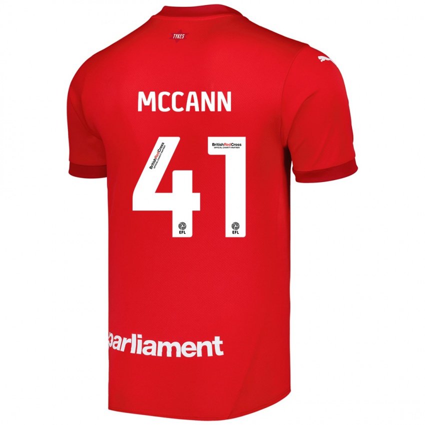 Niño Camiseta Bayley Mccann #41 Rojo 1ª Equipación 2024/25 La Camisa Chile