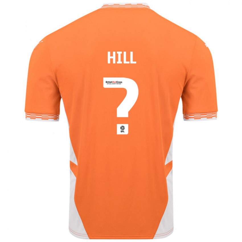 Niño Camiseta Tyler Hill #0 Naranja Blanco 1ª Equipación 2024/25 La Camisa Chile