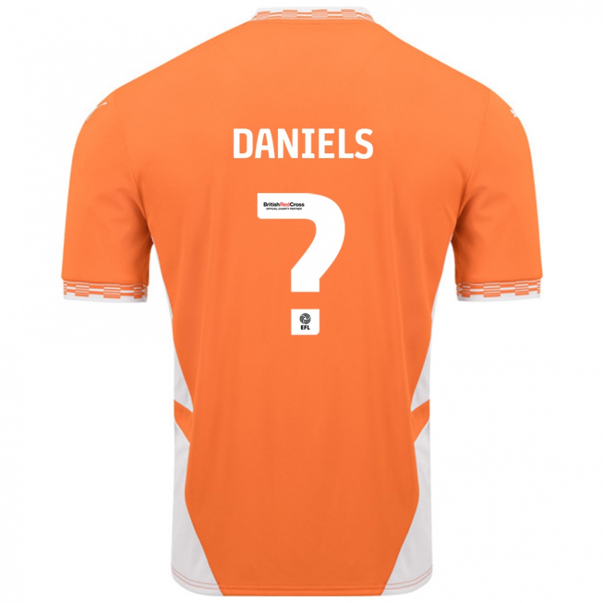 Niño Camiseta Jake Daniels #0 Naranja Blanco 1ª Equipación 2024/25 La Camisa Chile