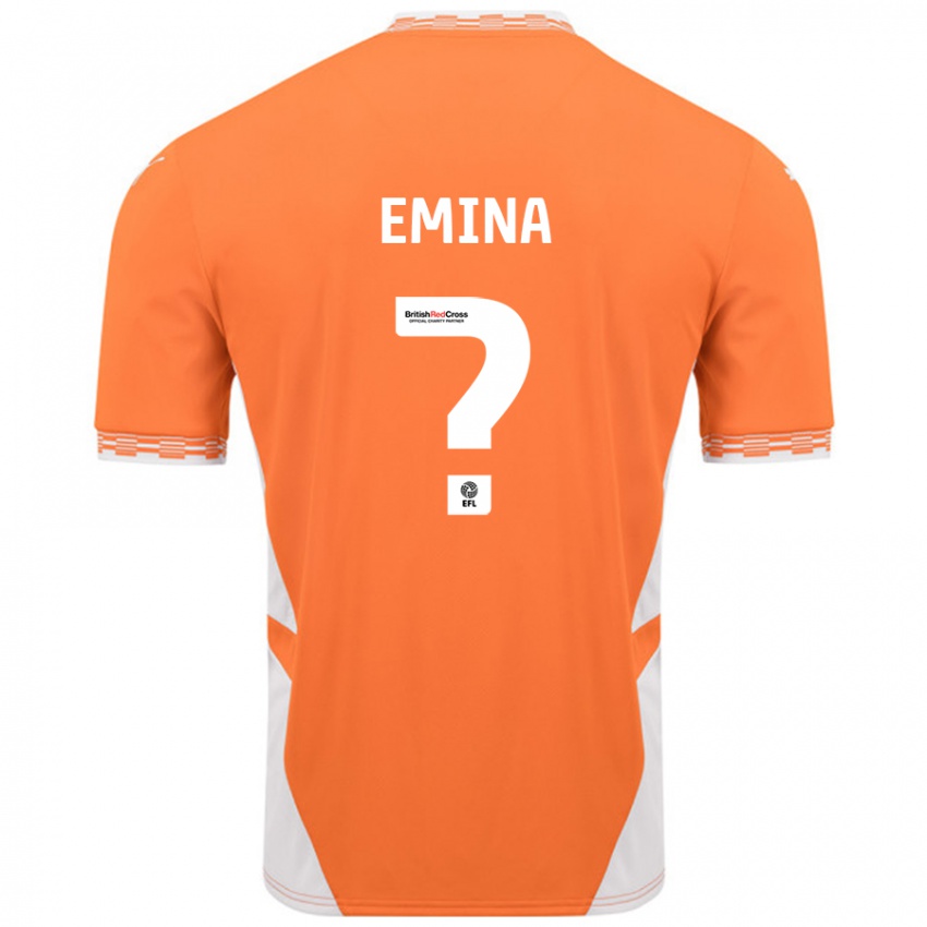 Niño Camiseta Ezra Emina #0 Naranja Blanco 1ª Equipación 2024/25 La Camisa Chile