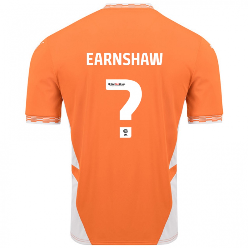 Niño Camiseta Alice Earnshaw #0 Naranja Blanco 1ª Equipación 2024/25 La Camisa Chile