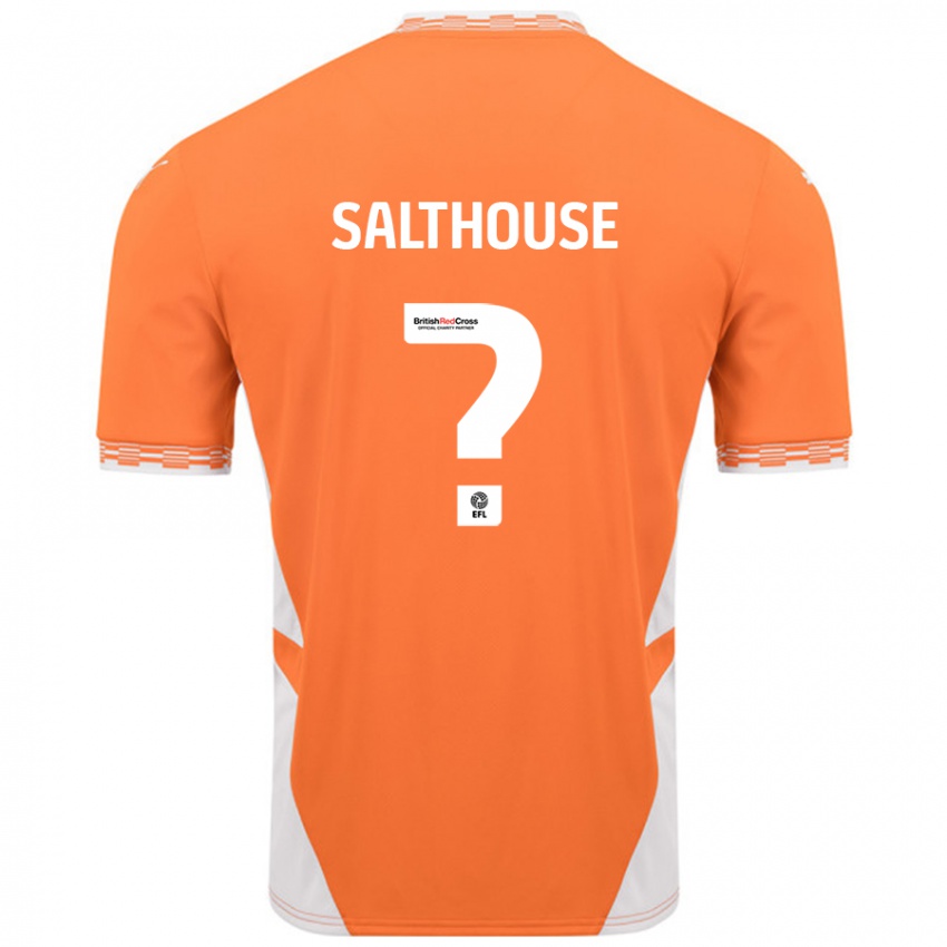 Niño Camiseta Emily Salthouse #0 Naranja Blanco 1ª Equipación 2024/25 La Camisa Chile