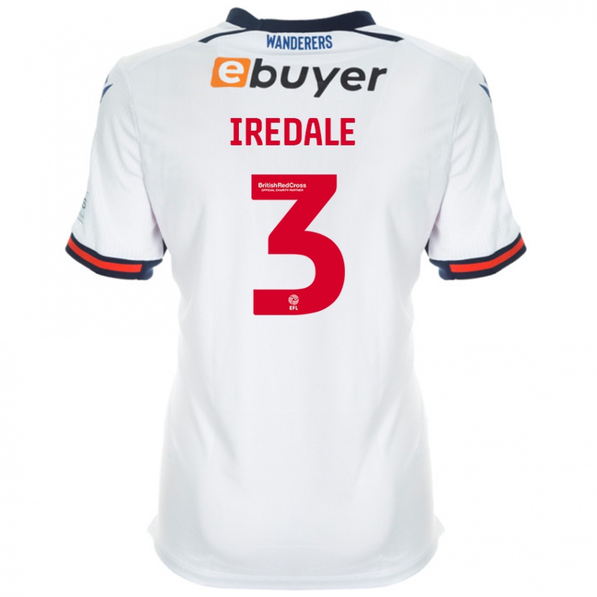 Niño Camiseta Jack Iredale #3 Blanco 1ª Equipación 2024/25 La Camisa Chile