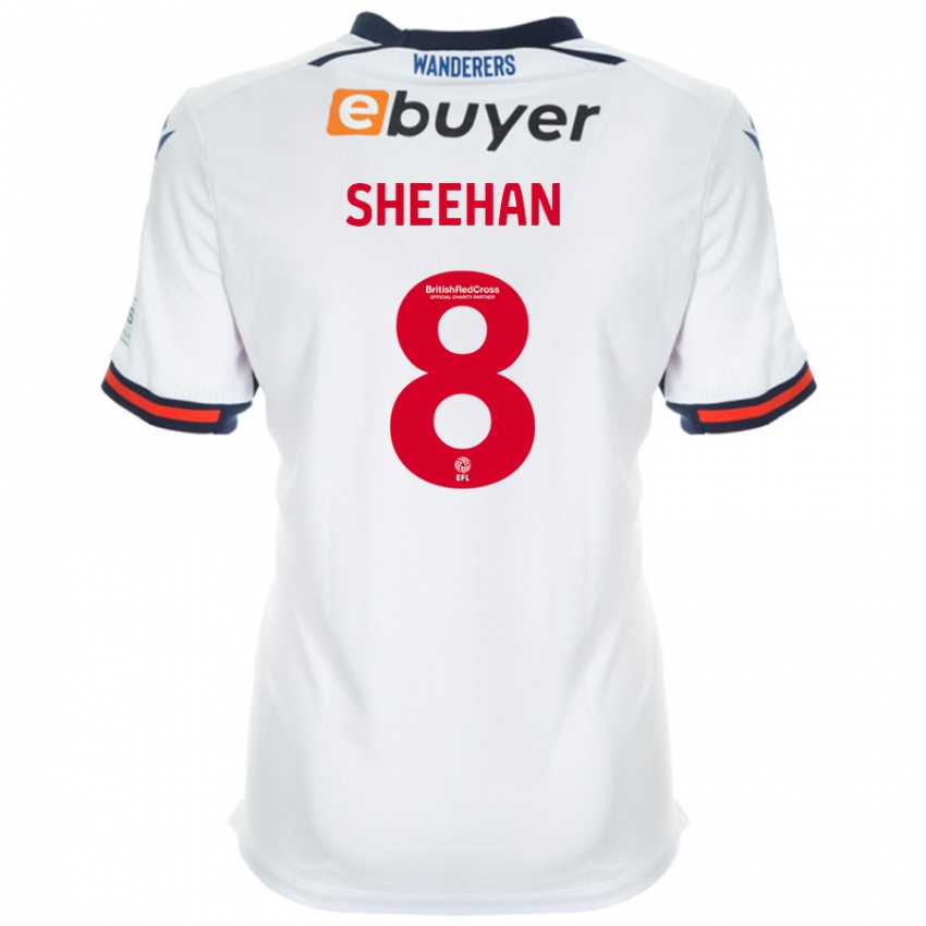 Niño Camiseta Josh Sheehan #8 Blanco 1ª Equipación 2024/25 La Camisa Chile