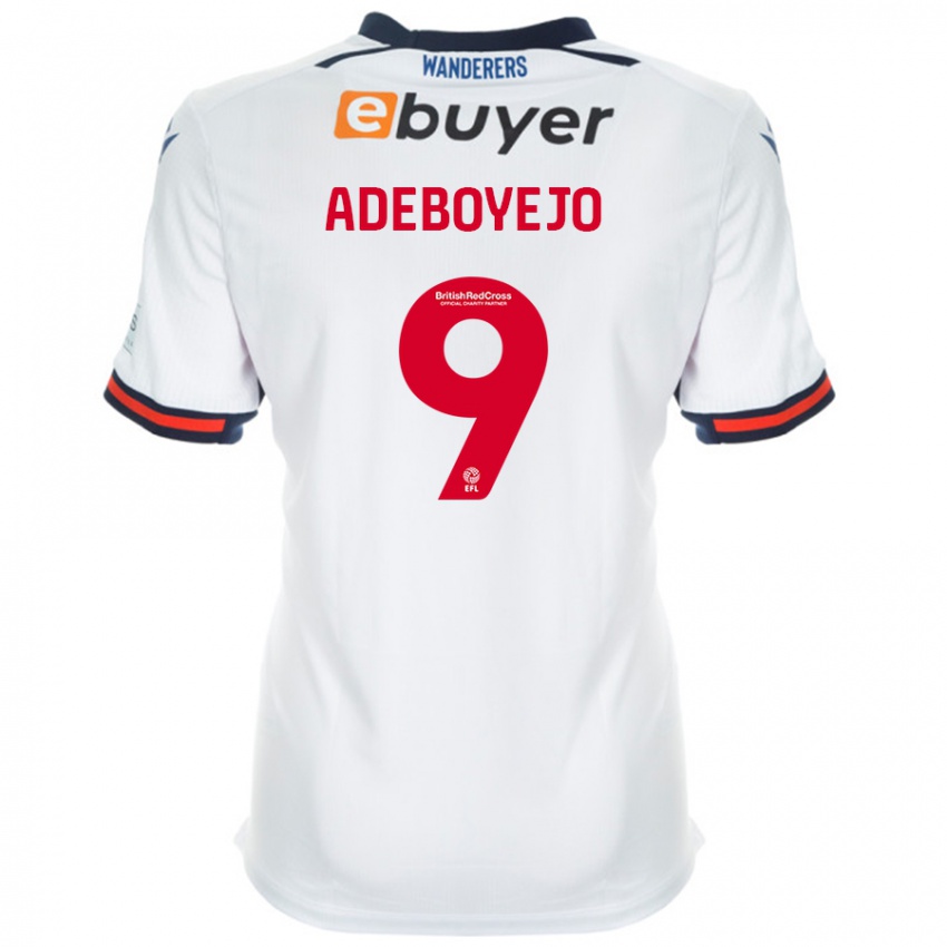 Niño Camiseta Victor Adeboyejo #9 Blanco 1ª Equipación 2024/25 La Camisa Chile