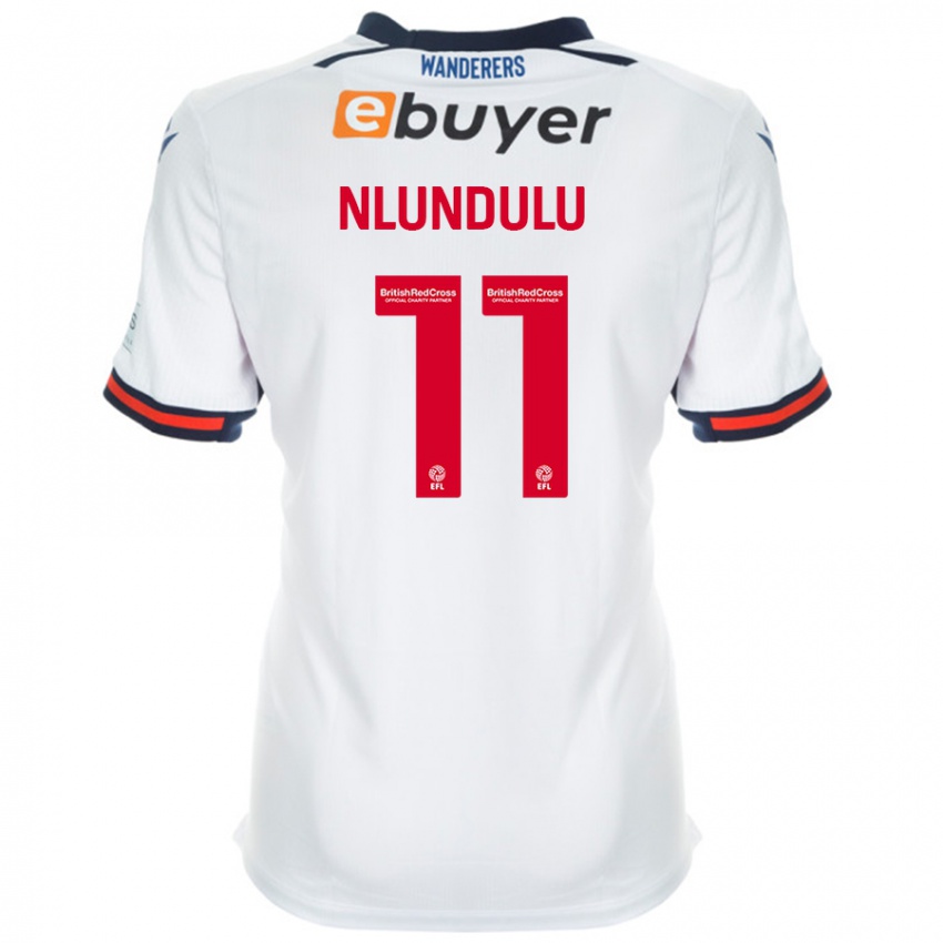 Niño Camiseta Dan Nlundulu #11 Blanco 1ª Equipación 2024/25 La Camisa Chile