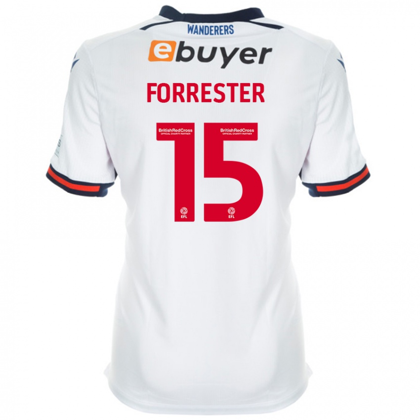 Niño Camiseta Will Forrester #15 Blanco 1ª Equipación 2024/25 La Camisa Chile