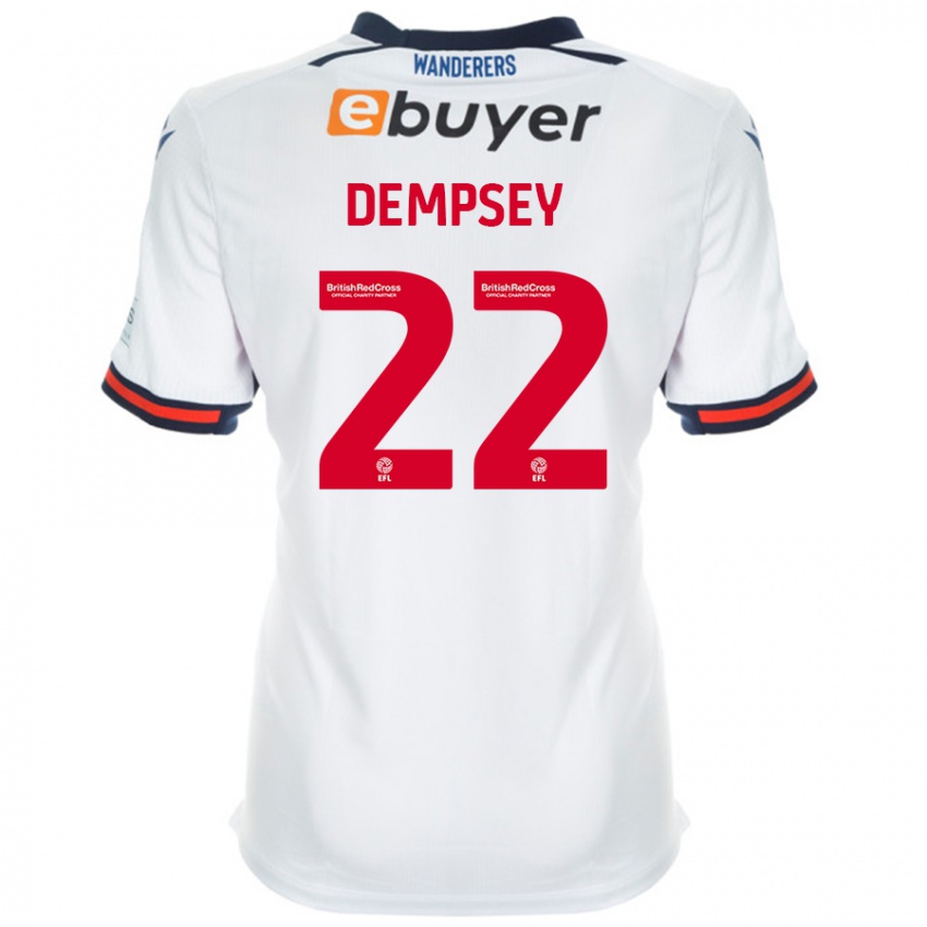 Niño Camiseta Kyle Dempsey #22 Blanco 1ª Equipación 2024/25 La Camisa Chile