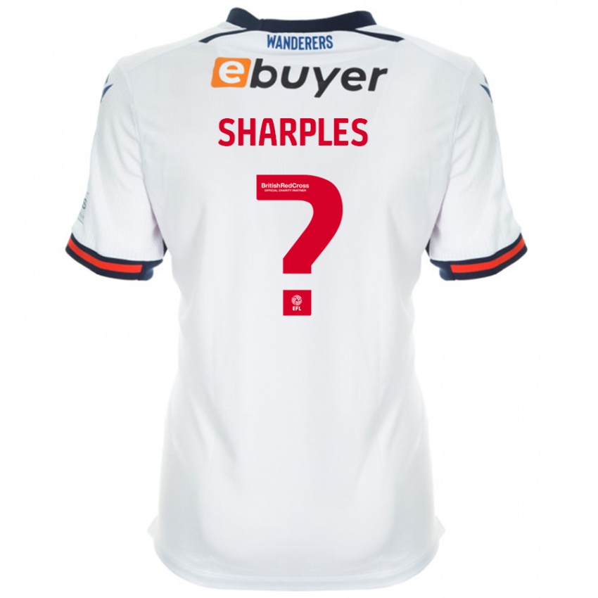 Niño Camiseta Sonny Sharples #0 Blanco 1ª Equipación 2024/25 La Camisa Chile