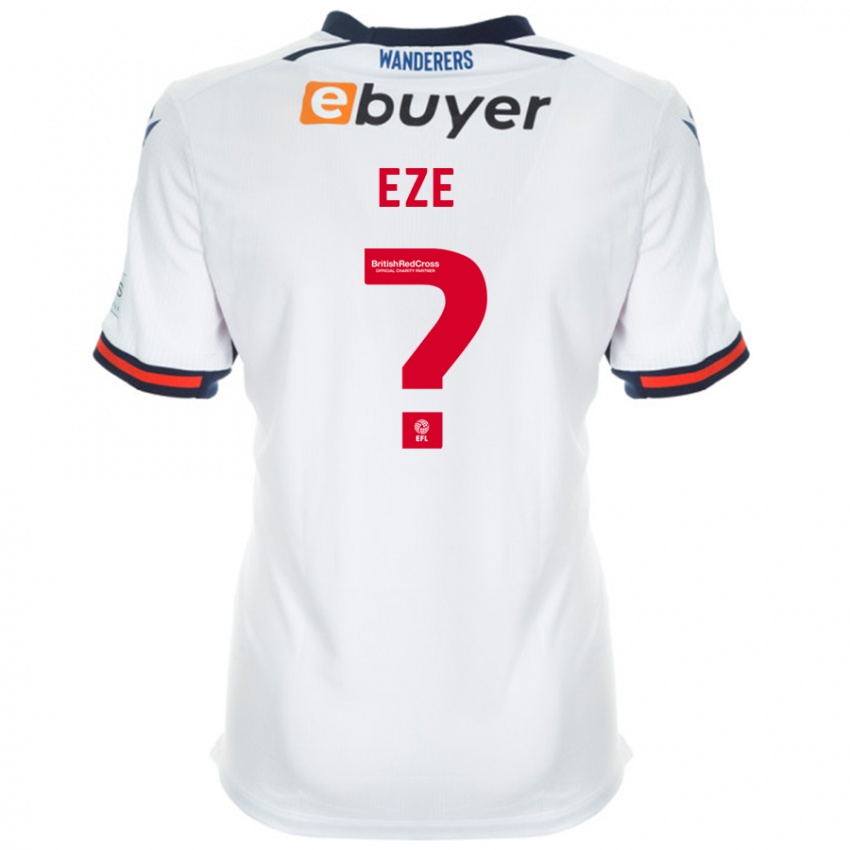 Niño Camiseta Dubem Eze #0 Blanco 1ª Equipación 2024/25 La Camisa Chile