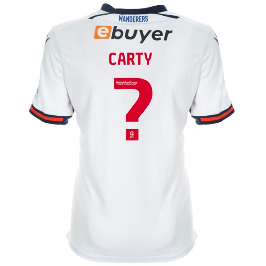 Niño Camiseta Conor Carty #0 Blanco 1ª Equipación 2024/25 La Camisa Chile