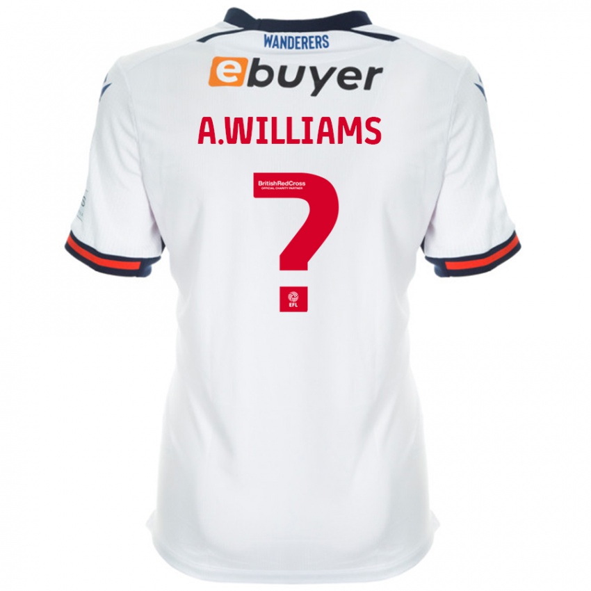 Niño Camiseta Alexsis Williams #0 Blanco 1ª Equipación 2024/25 La Camisa Chile