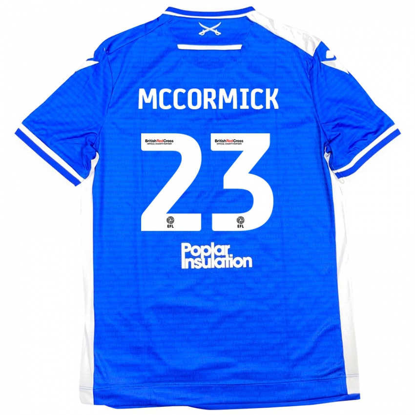 Niño Camiseta Luke Mccormick #23 Azul Blanco 1ª Equipación 2024/25 La Camisa Chile