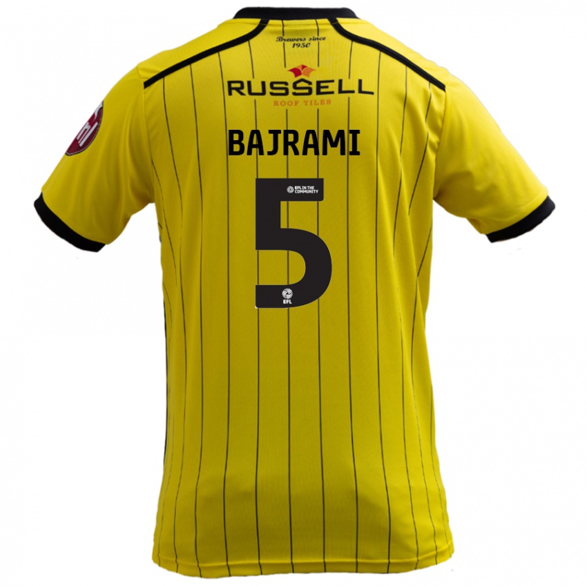 Niño Camiseta Geraldo Bajrami #5 Amarillo 1ª Equipación 2024/25 La Camisa Chile