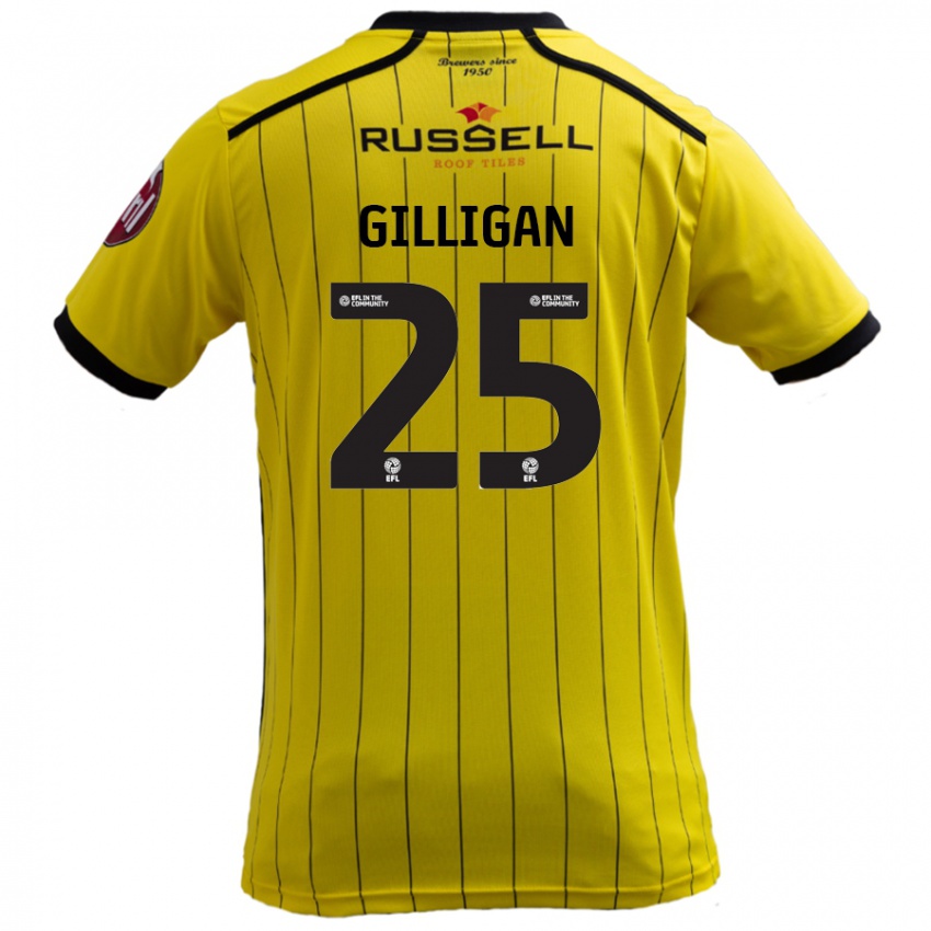 Niño Camiseta Ciaran Gilligan #25 Amarillo 1ª Equipación 2024/25 La Camisa Chile