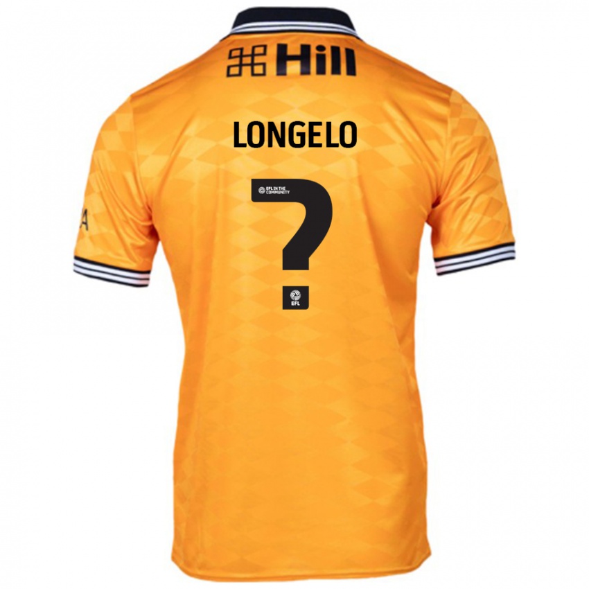 Niño Camiseta Emmanuel Longelo #0 Naranja 1ª Equipación 2024/25 La Camisa Chile