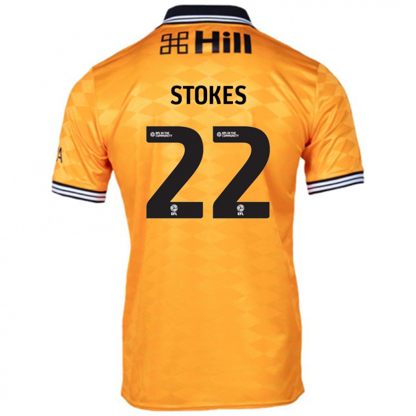 Niño Camiseta Josh Stokes #22 Naranja 1ª Equipación 2024/25 La Camisa Chile