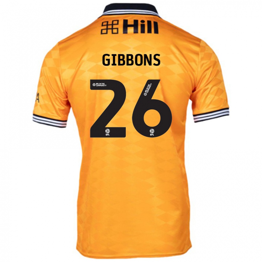 Niño Camiseta James Gibbons #26 Naranja 1ª Equipación 2024/25 La Camisa Chile