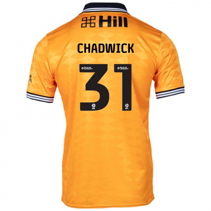 Niño Camiseta Louis Chadwick #31 Naranja 1ª Equipación 2024/25 La Camisa Chile