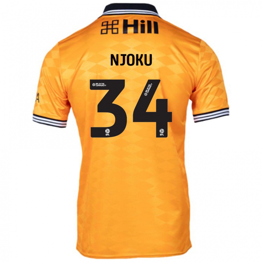 Niño Camiseta Brandon Njoku #34 Naranja 1ª Equipación 2024/25 La Camisa Chile