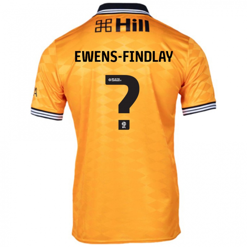 Niño Camiseta Ty Ewens-Findlay #0 Naranja 1ª Equipación 2024/25 La Camisa Chile