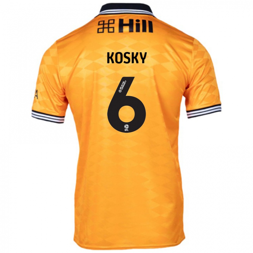 Niño Camiseta Rachel Kosky #6 Naranja 1ª Equipación 2024/25 La Camisa Chile