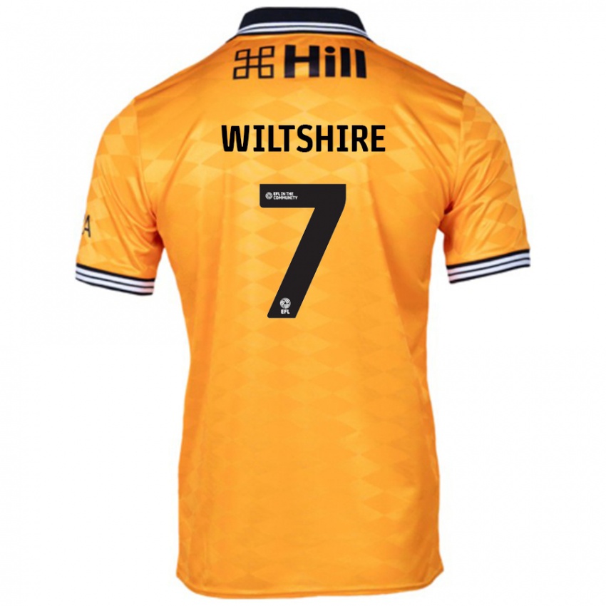 Niño Camiseta Sarah Wiltshire #7 Naranja 1ª Equipación 2024/25 La Camisa Chile