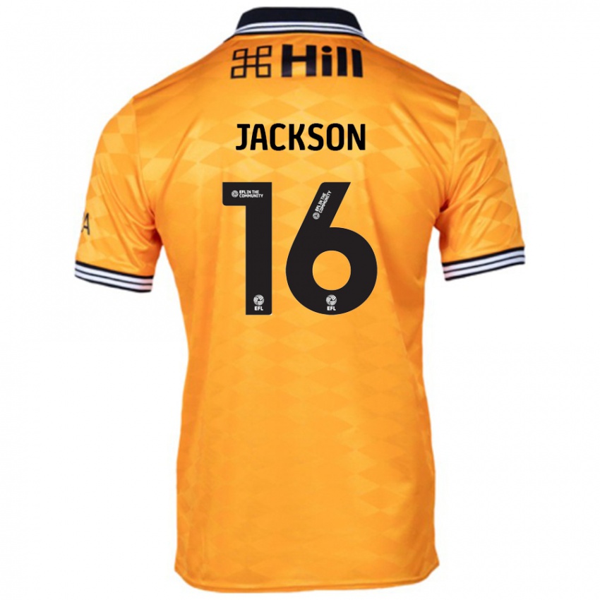 Niño Camiseta Abbie Jackson #16 Naranja 1ª Equipación 2024/25 La Camisa Chile