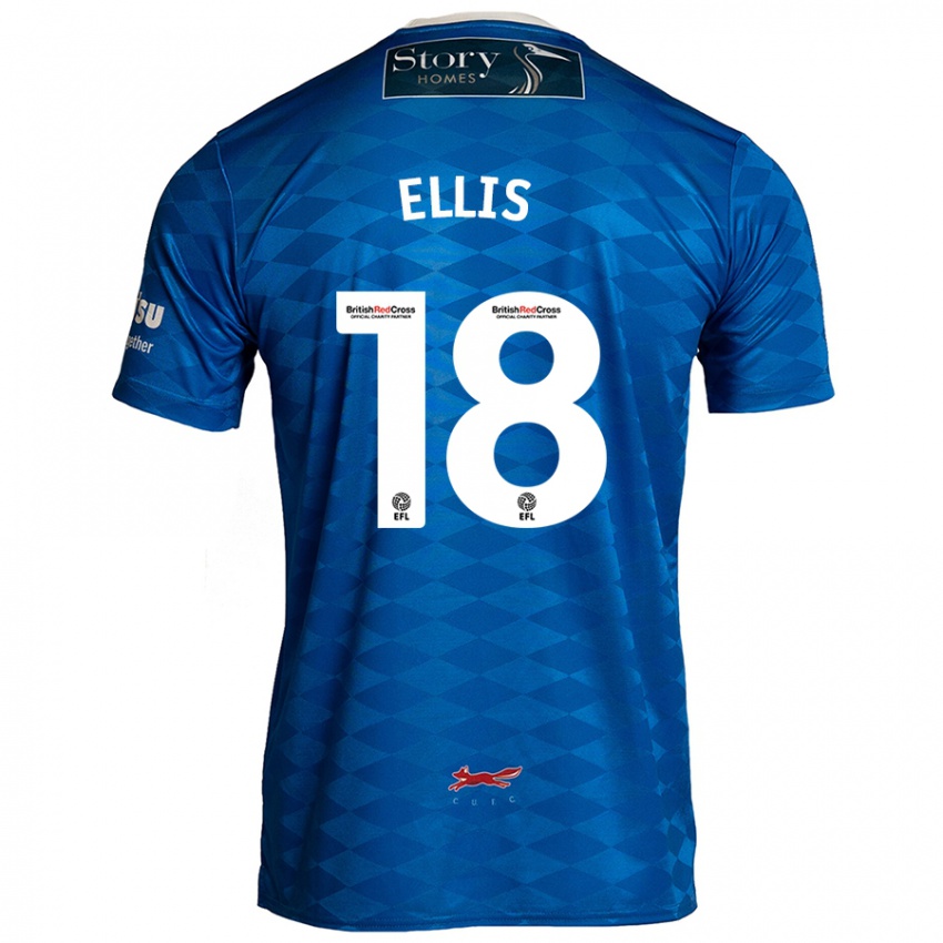 Niño Camiseta Jack Ellis #18 Azul 1ª Equipación 2024/25 La Camisa Chile