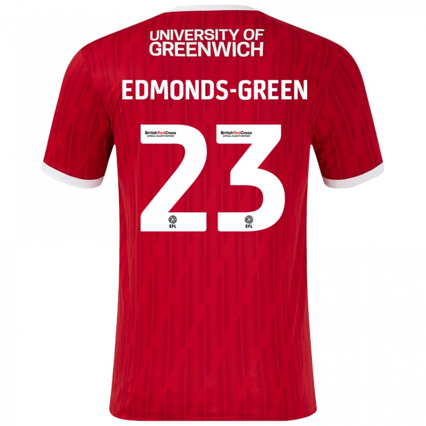 Niño Camiseta Rarmani Edmonds-Green #23 Rojo Blanco 1ª Equipación 2024/25 La Camisa Chile