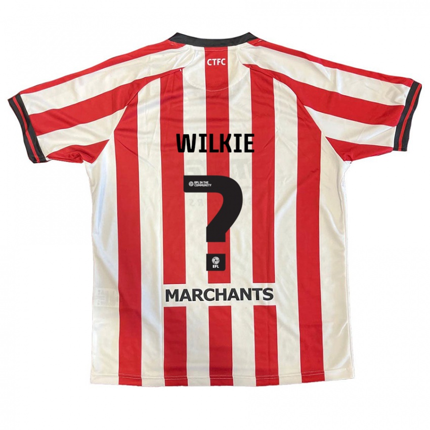 Niño Camiseta Alex Wilkie #0 Rojo Blanco 1ª Equipación 2024/25 La Camisa Chile