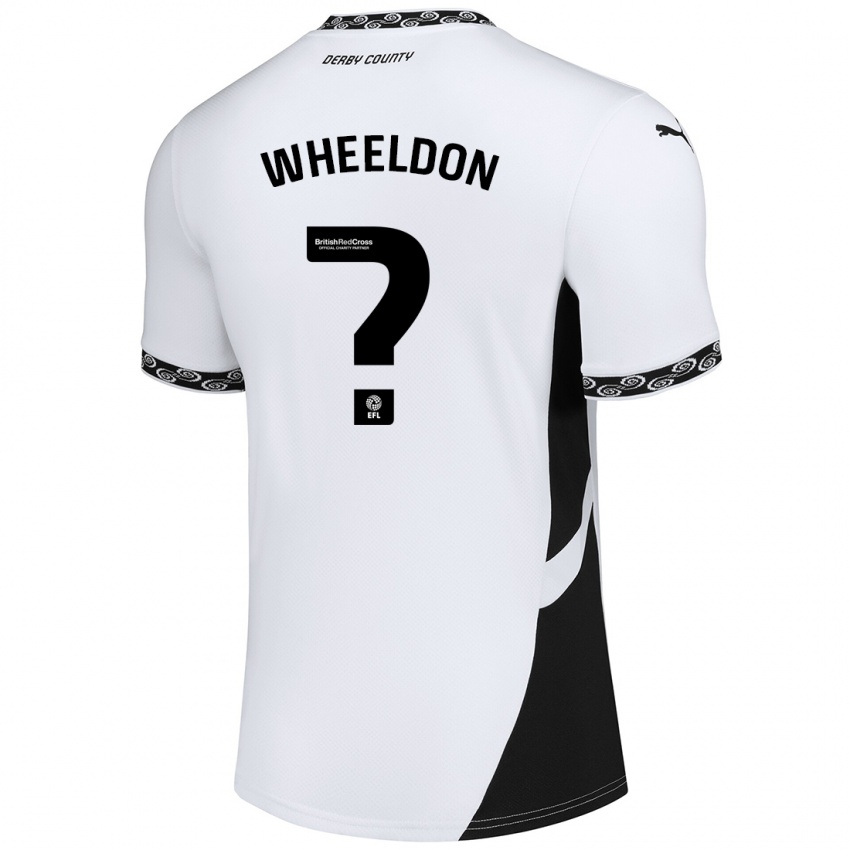 Niño Camiseta Lennon Wheeldon #0 Blanco Negro 1ª Equipación 2024/25 La Camisa Chile