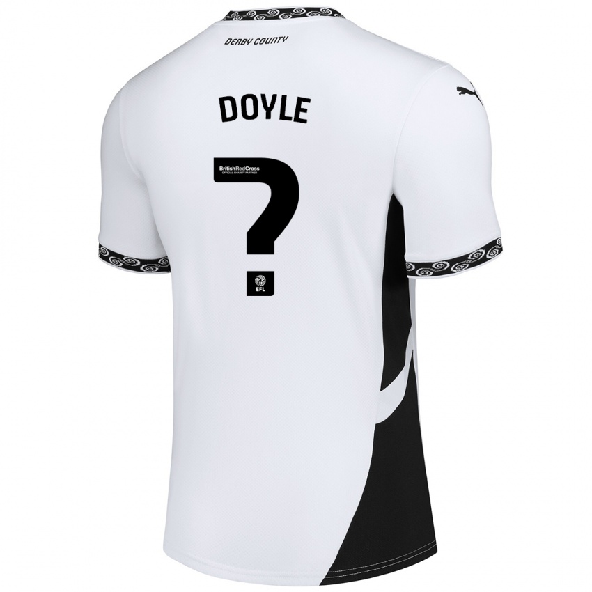 Niño Camiseta Aj Doyle #0 Blanco Negro 1ª Equipación 2024/25 La Camisa Chile