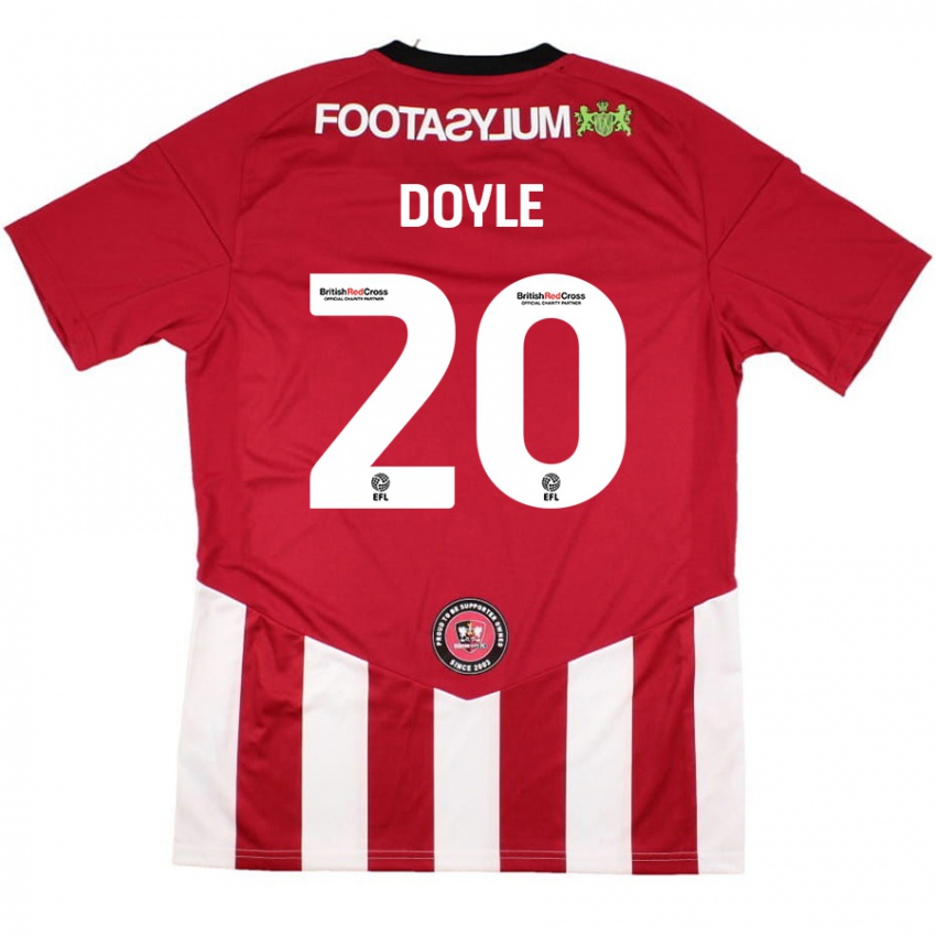 Niño Camiseta Kamari Doyle #20 Rojo Blanco 1ª Equipación 2024/25 La Camisa Chile