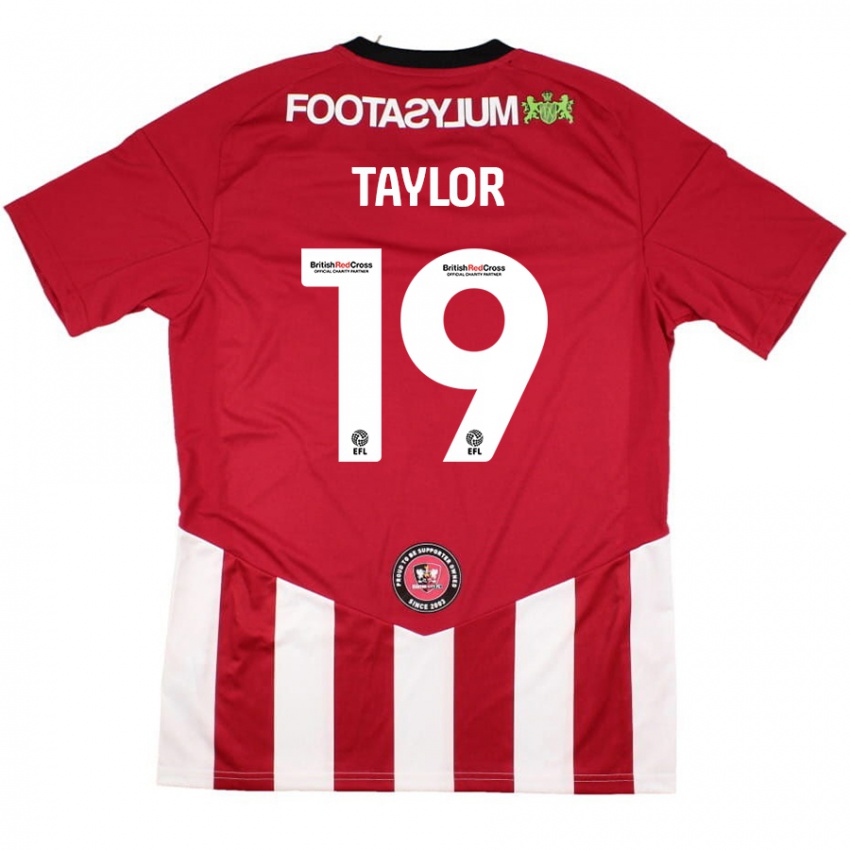 Niño Camiseta Mollie Taylor #19 Rojo Blanco 1ª Equipación 2024/25 La Camisa Chile