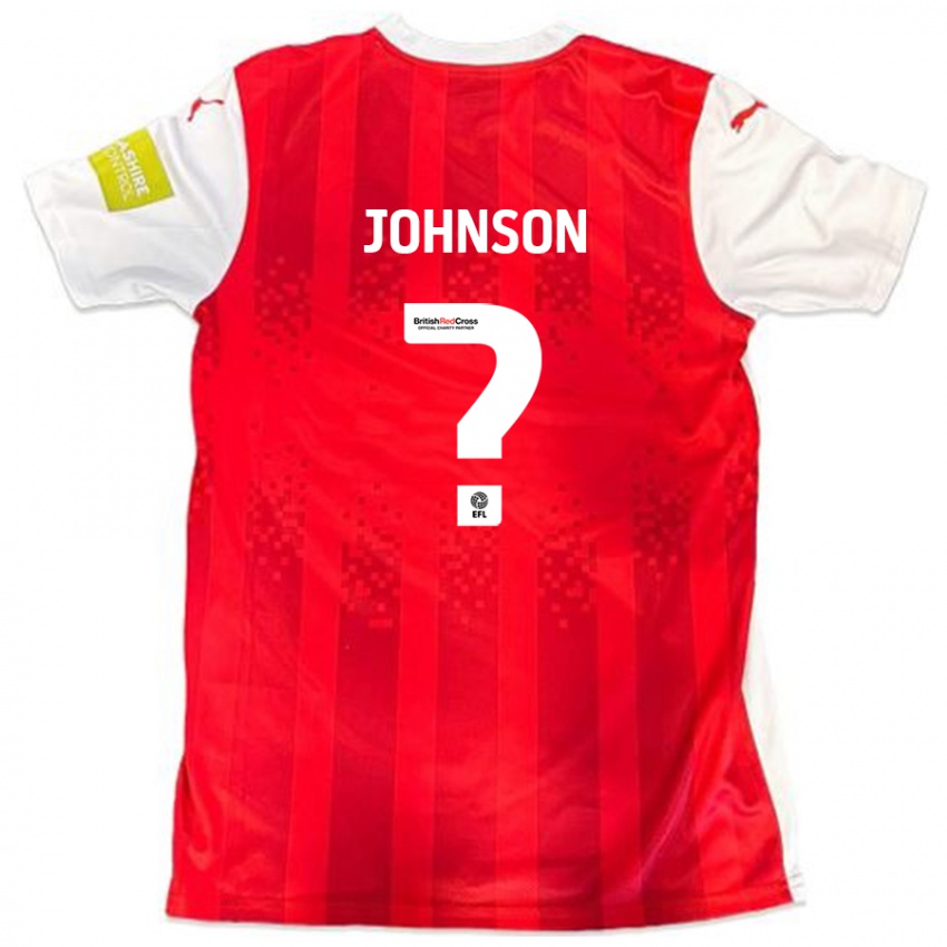 Niño Camiseta Will Johnson #0 Rojo Blanco 1ª Equipación 2024/25 La Camisa Chile