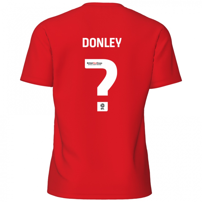 Niño Camiseta Jamie Donley #0 Rojo 1ª Equipación 2024/25 La Camisa Chile