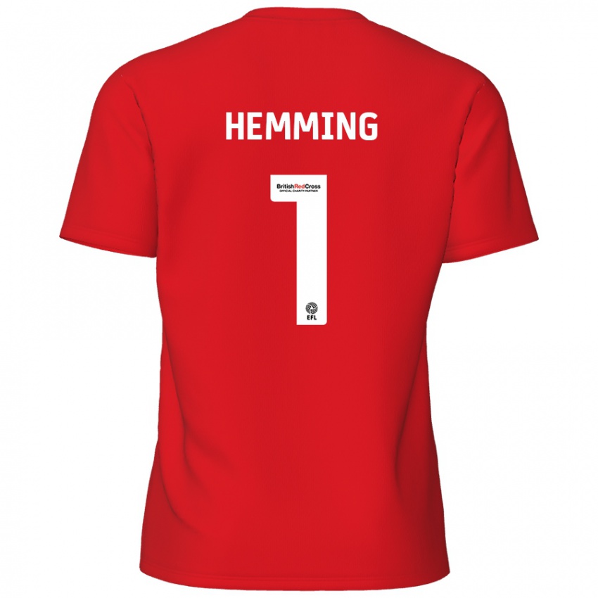 Niño Camiseta Zach Hemming #1 Rojo 1ª Equipación 2024/25 La Camisa Chile